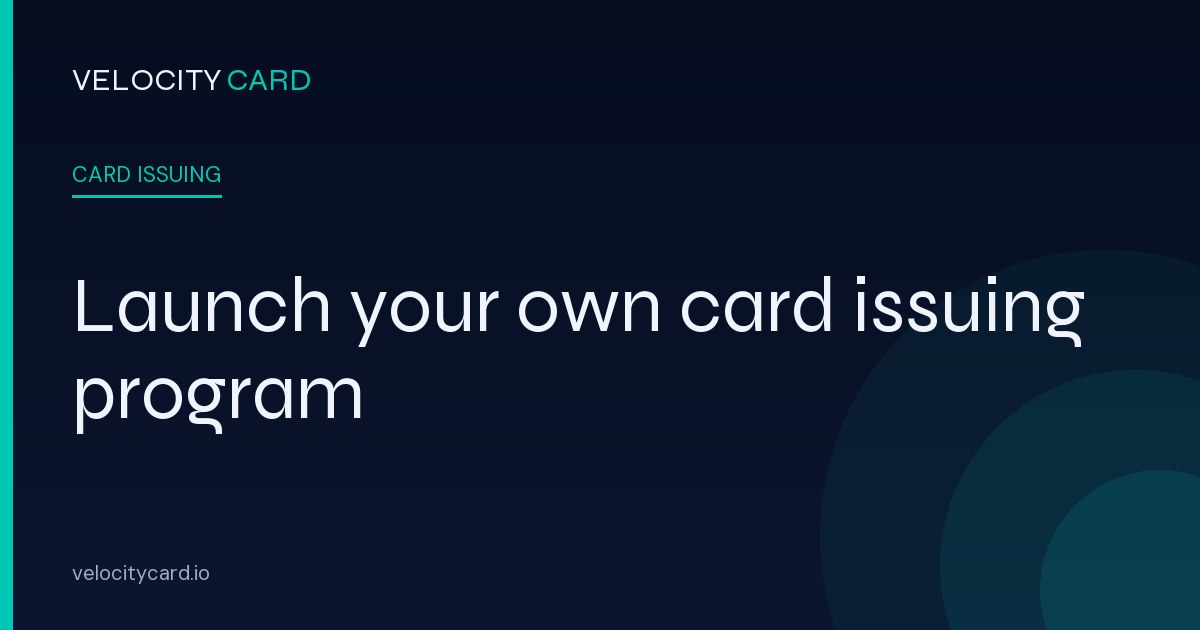 Card Issuing Program for Business
