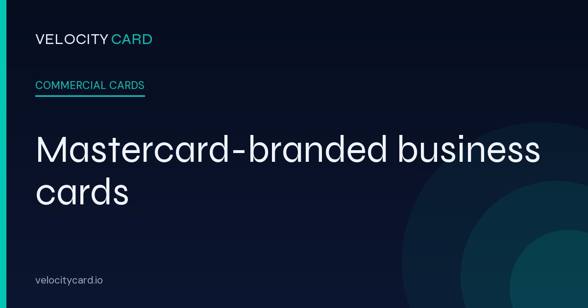 Commercial Card Services & Programs for Business