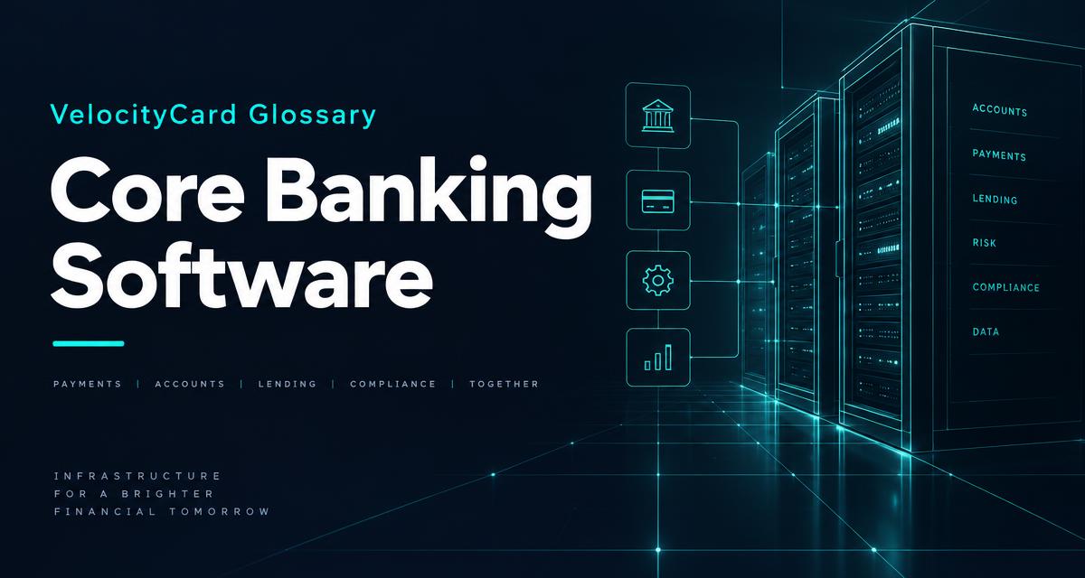 What Is Core Banking Software? | VelocityCard Glossary