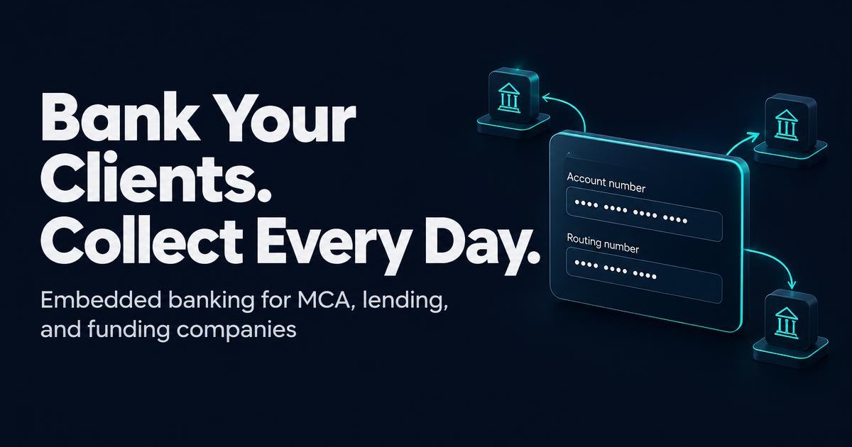 Banking Solutions for MCA and Funding Companies | VelocityCard